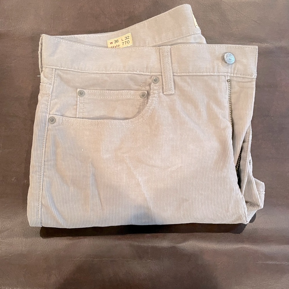 Light Grey 770 J. Crew Corduroy Pants